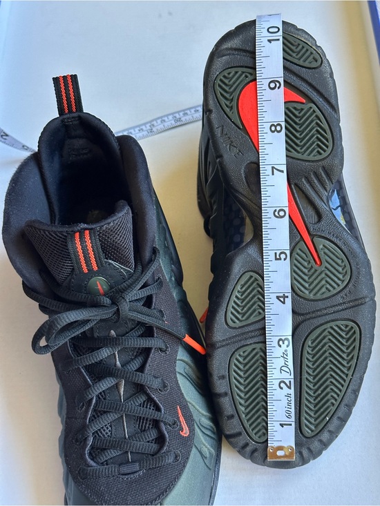 Nike Air Foamposite Pro Sequoia 644792-300 Size 7Y Green Black Orange Sneakers main image 13